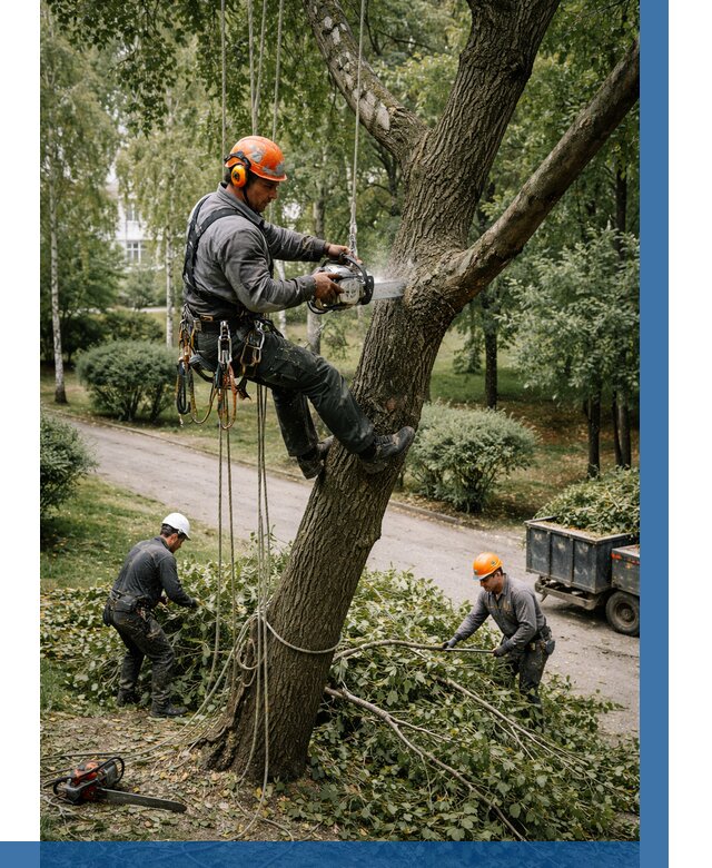 Кронирование деревьев в Медногорске от 6612 р. | ВЫСОТНИК-Мдн