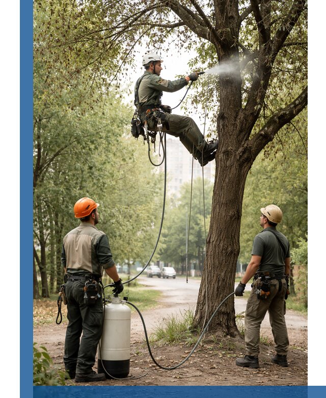 Обработка деревьев от вредителей в Медногорске профессиональная защита