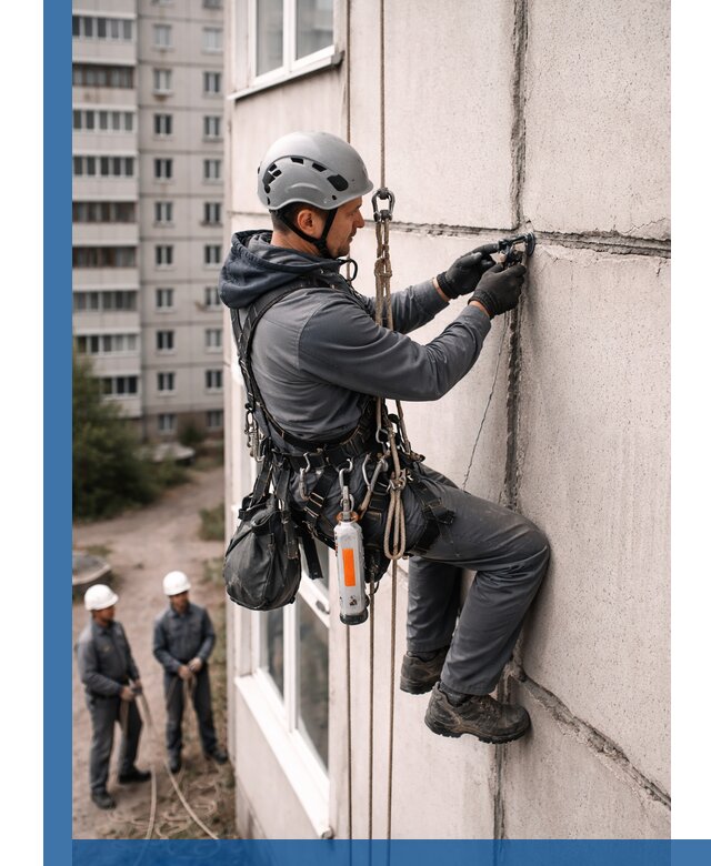 Обследование межпанельных швов и герметизация в Медногорске