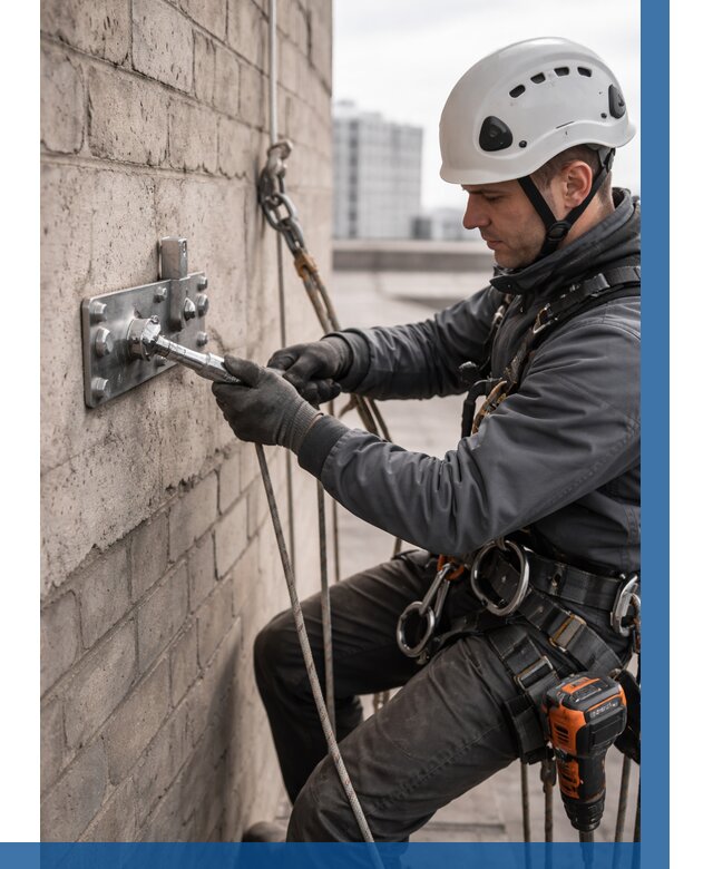 Установка анкерных точек в Медногорске от 3560 р. | ВЫСОТНИК-Мдн